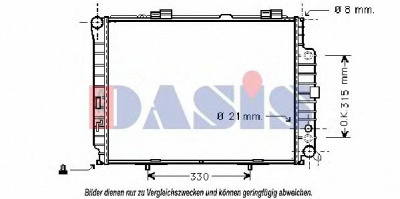 AKS DASIS 121170n -  Радиатор, охлаждение двигателя